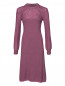 Трикотажное платье из шерсти ажурной вязки Alberta Ferretti  –  Общий вид