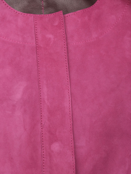 Двусторонняя куртка из кожи с карманами - Деталь1
