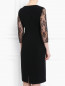 Платье-футляр с контрастной вставкой из кружева Marina Rinaldi  –  Модель Верх-Низ1