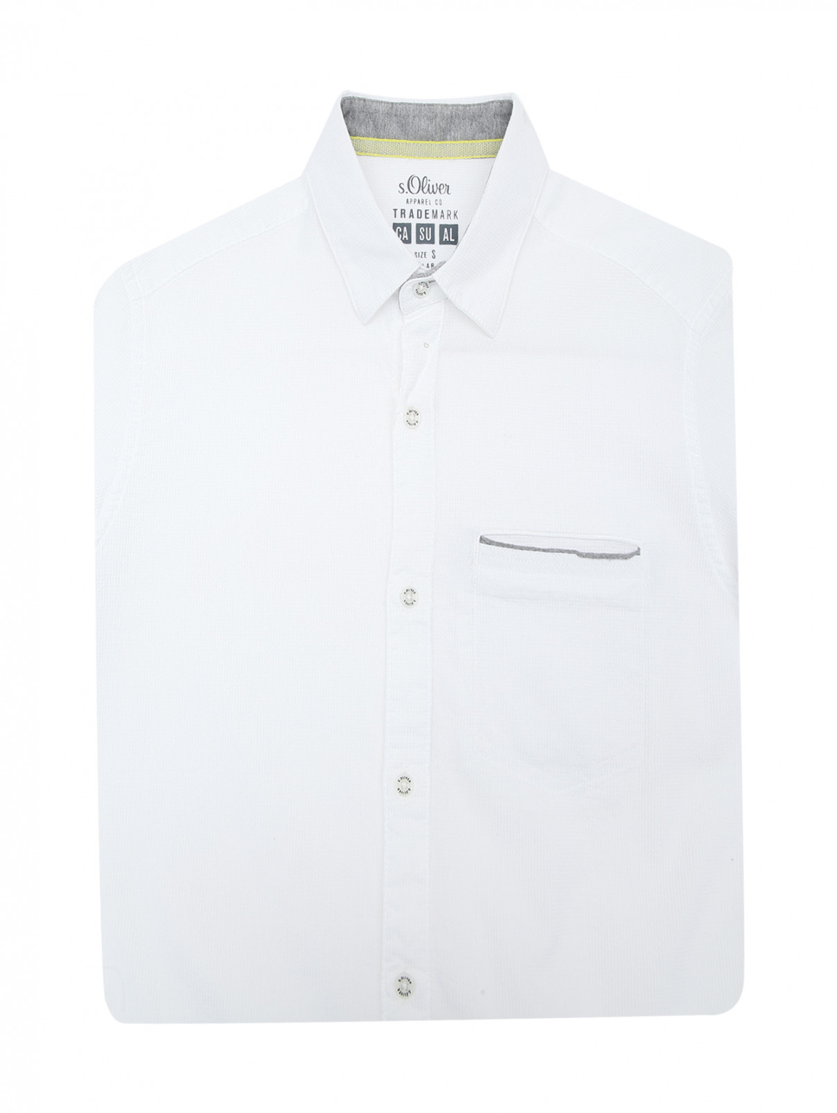 Рубашка из хлопка с карманом S.Oliver  –  Общий вид