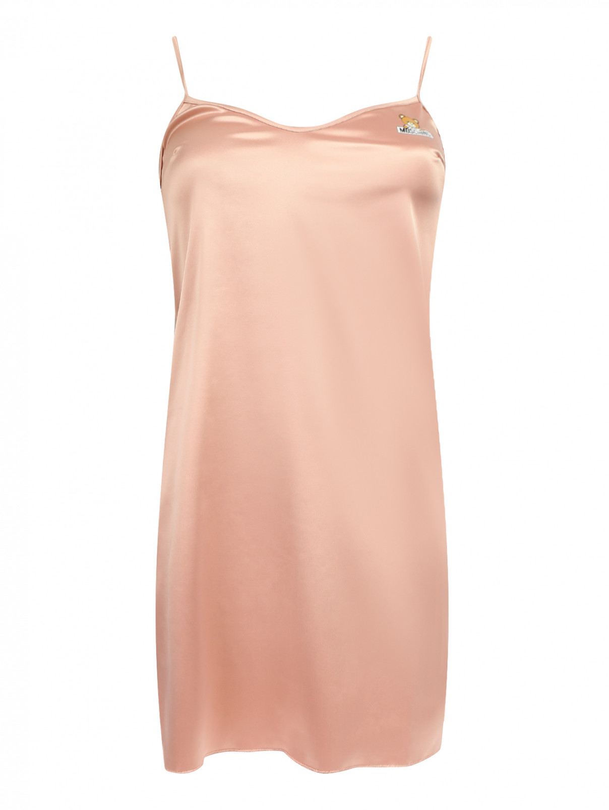 Комбинация на бретелях Moschino Underwear  –  Общий вид  – Цвет:  Розовый
