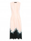Трикотажное платье-миди с контрастной отделкой Proenza Schouler  –  Общий вид