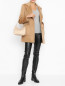 Укороченное пальто из шерсти с поясом Max&Co  –  МодельОбщийВид