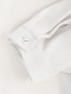 Блуза из шелка свободного кроя с контрастной отделкой Emporio Armani  –  Деталь1