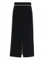 Трикотажная юбка с разрезом Moncler  –  Общий вид