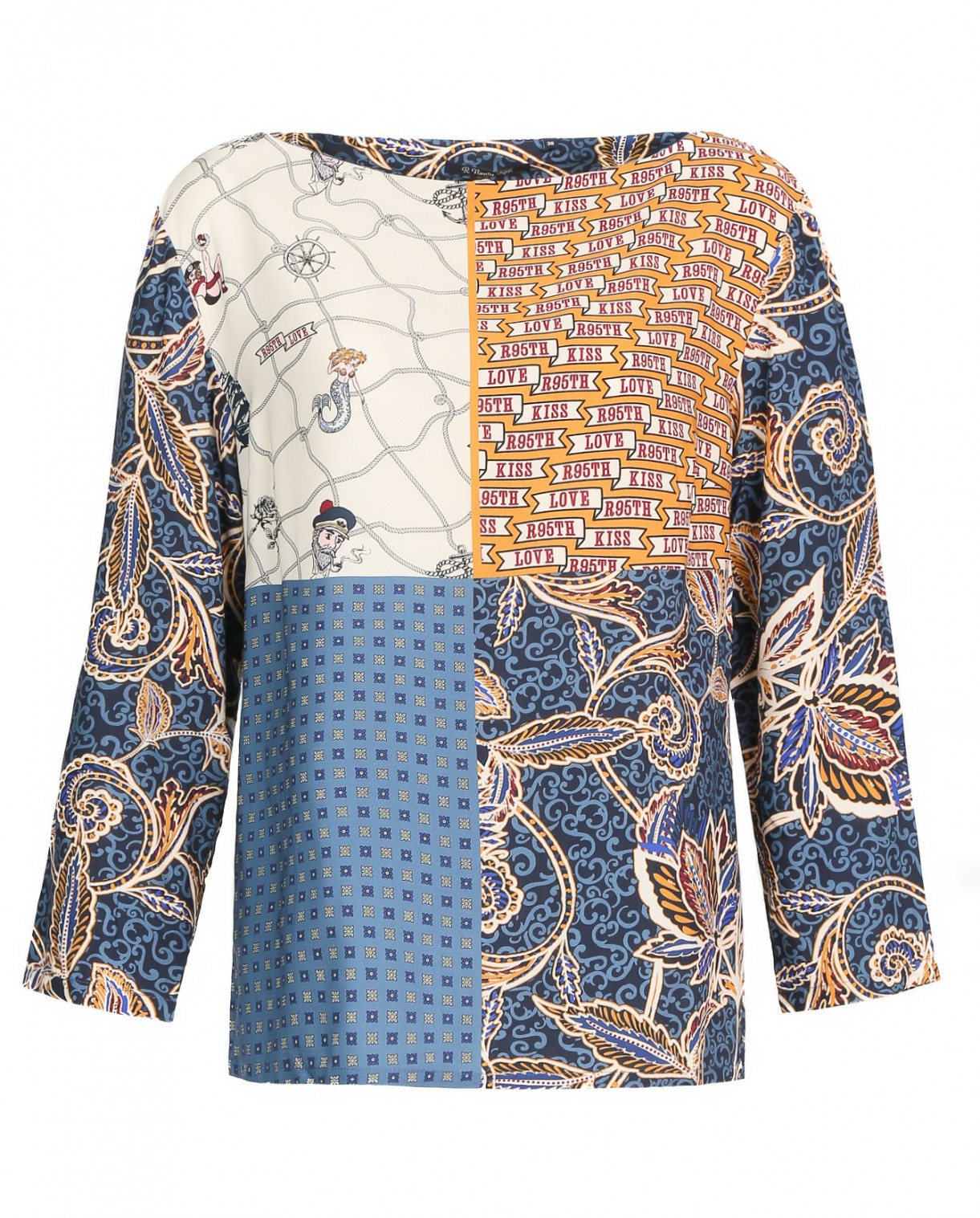 Блуза с принтом R95TH  –  Общий вид  – Цвет:  Узор