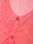 Блуза из хлопка и шелка с узором свободного кроя Ermanno Ermanno Scervino  –  Деталь