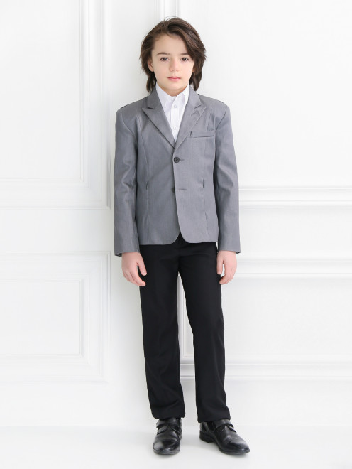 Пиджак с трикотажной спинкой Gaultier Junior - Модель Общий вид