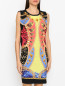 Трикотажное платье с узором Versace Jeans  –  МодельВерхНиз