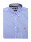 Рубашка из хлопка и льна с коротким рукавом Tommy Hilfiger  –  Общий вид