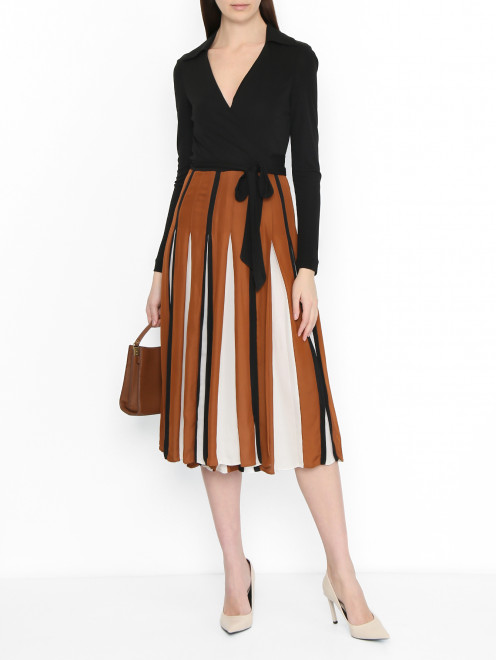 Платье с V-образным вырезом Diane von Furstenberg - МодельОбщийВид
