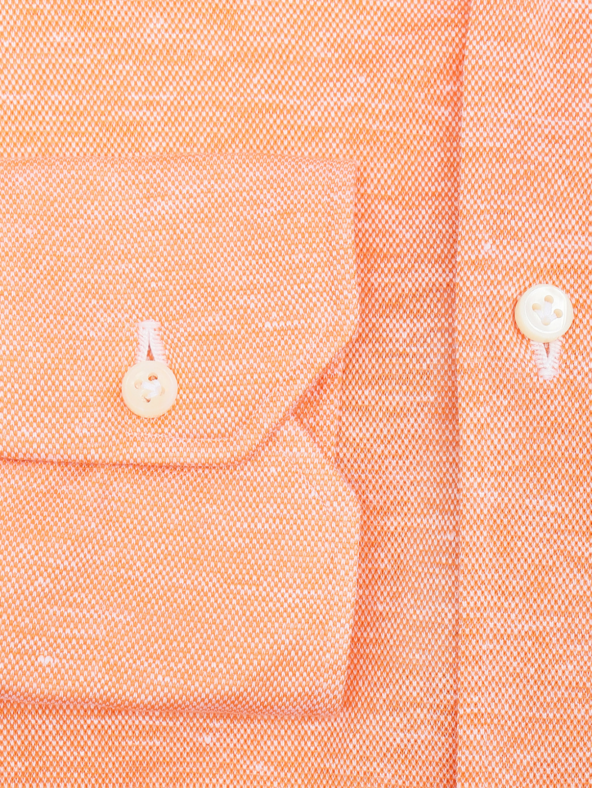 Рубашка из хлопка с узором Giampaolo  –  Деталь1  – Цвет:  Оранжевый