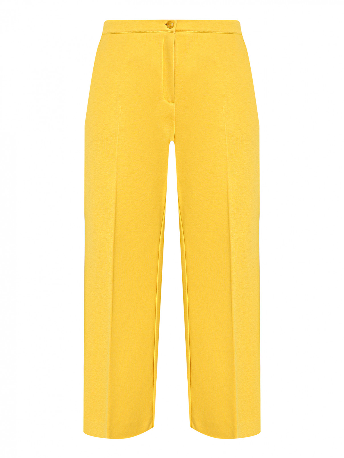 Трикотажные брюки с карманами Marina Rinaldi  –  Общий вид  – Цвет:  Желтый