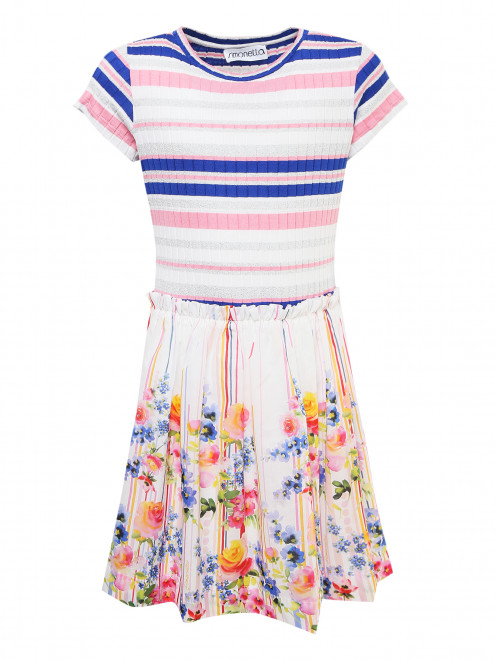 Платье трикотажное с хлопковой юбкой Simonetta - Общий вид