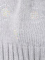 Шапка из шерсти с помпоном декорированная кристаллами IL Trenino  –  Деталь1