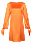 Платье свободного кроя из атласной ткани Carven  –  Общий вид
