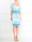Платье-мини из шелка с узором Armani Collezioni  –  Модель Общий вид
