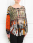 Блуза свободного кроя с узором Jean Paul Gaultier  –  Модель Верх-Низ