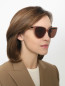Очки солнцезащитные в пластиковой оправе Max Mara  –  МодельОбщийВид