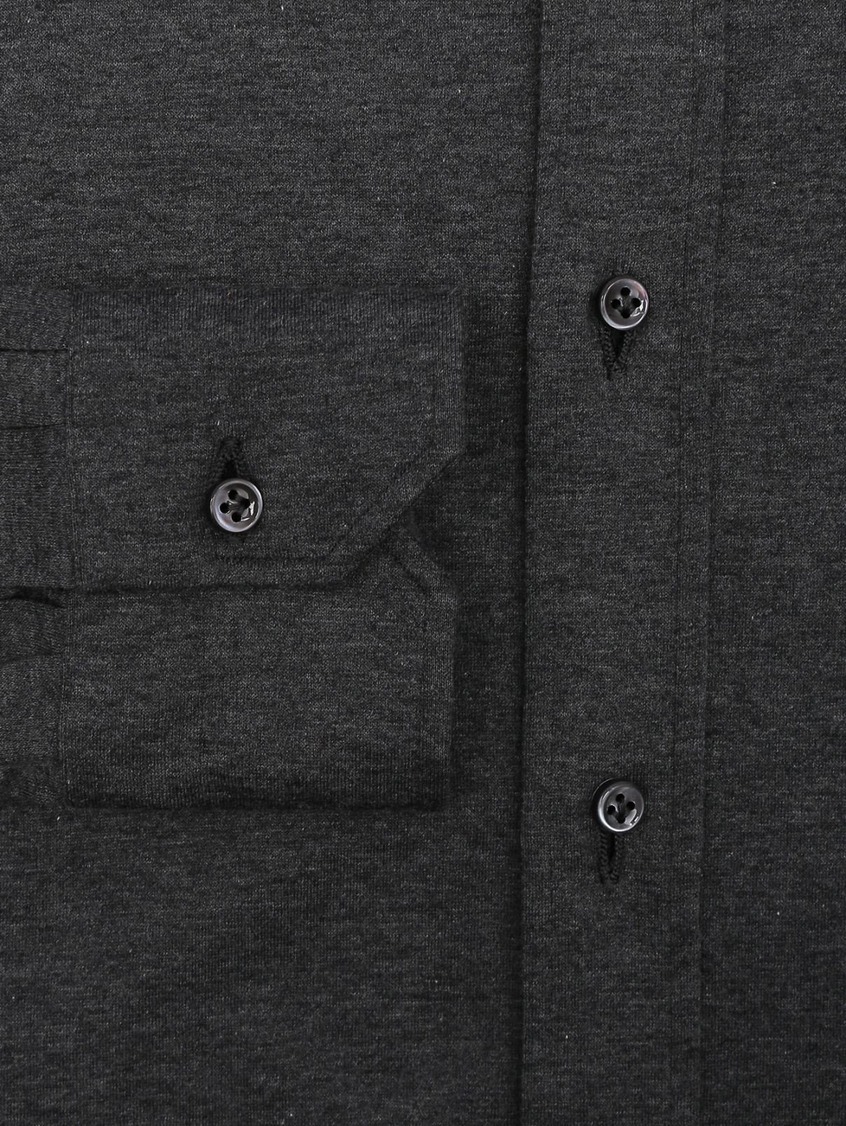 Рубашка из хлопка на пуговицах Giampaolo  –  Деталь1  – Цвет:  Серый