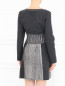 Платье из шерсти с контрастными вставками Alberta Ferretti  –  Модель Верх-Низ1