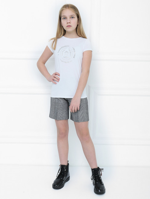 Шорты с боковыми карманами Ermanno Scervino Junior - МодельОбщийВид