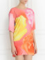 Платье свободного кроя с цветочным узором Moschino Boutique  –  Модель Верх-Низ