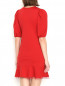Трикотажное платье с декоративной вставкой из сетки Red Valentino  –  МодельВерхНиз1