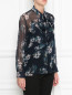 Блуза из шелка с цветочным узором Max Mara  –  МодельВерхНиз