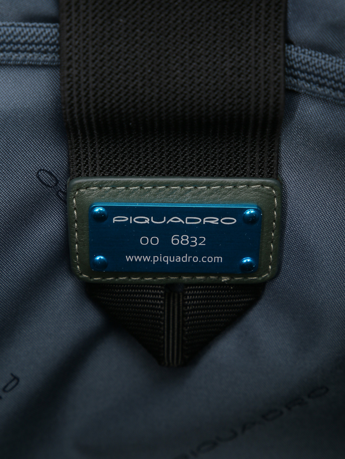 Комбинированная сумка на коротких ручках Piquadro  –  Деталь1  – Цвет:  Зеленый