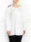 Шелковая блуза декорированная бисером Marina Rinaldi  –  Модель Верх-Низ