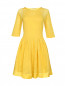 Кружевное платье из хлопка с шелковой окантовкой Ermanno Scervino  –  Общий вид