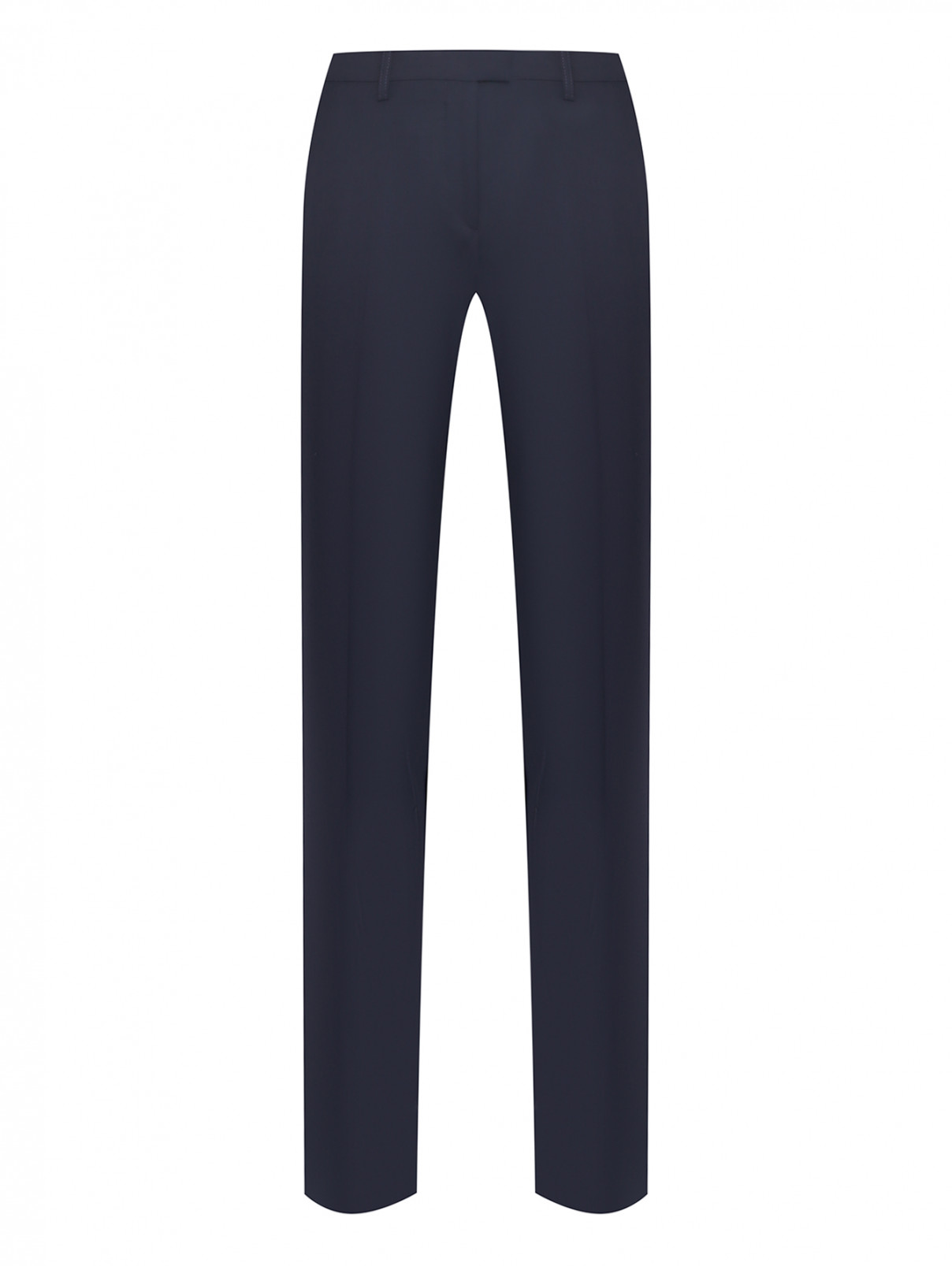 Классические брюки прямого кроя Etro  –  Общий вид  – Цвет:  Синий