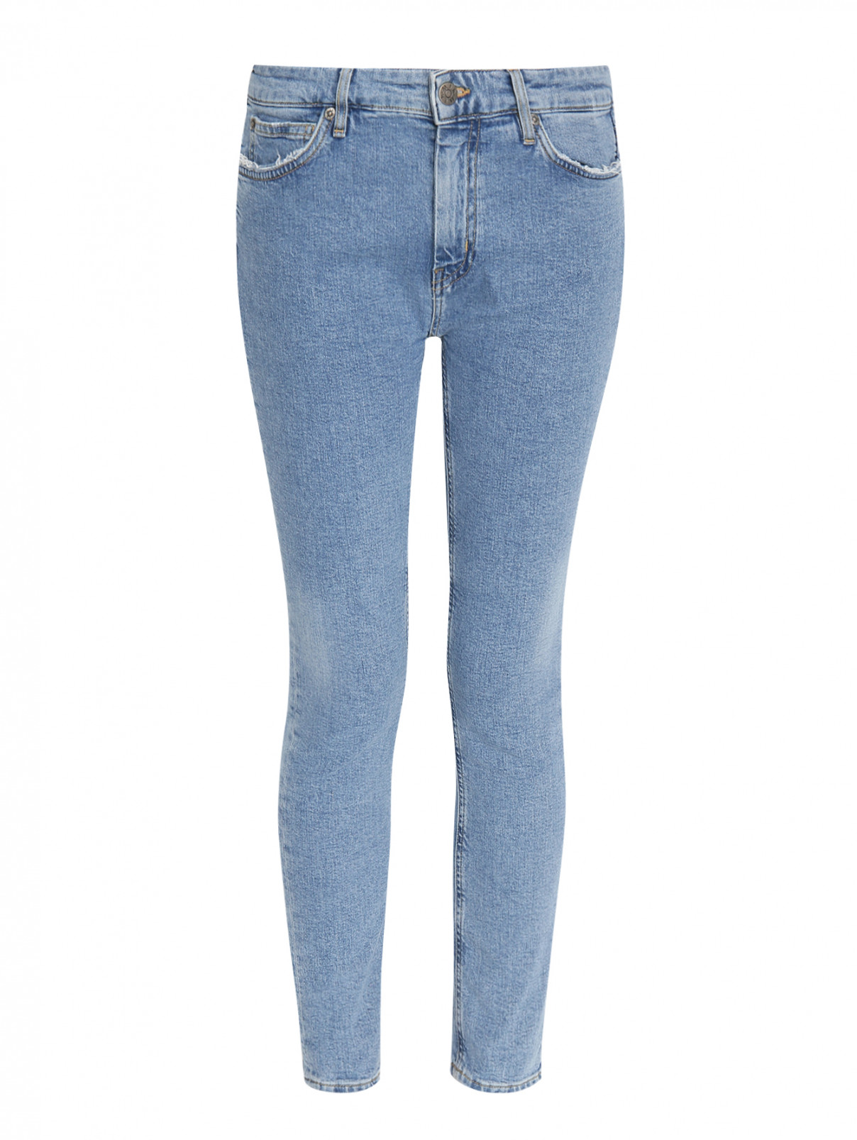 Джинсы-скинни из светлого денима M.i.h Jeans  –  Общий вид  – Цвет:  Синий