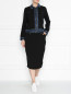 Укороченная куртка с вставками из денима Marina Rinaldi  –  МодельОбщийВид
