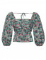 Блуза из хлопка с цветочным узором Weekend Max Mara  –  Общий вид