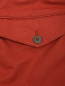 Однотонные брюки из смеси хлопка и льна PT Torino  –  Деталь