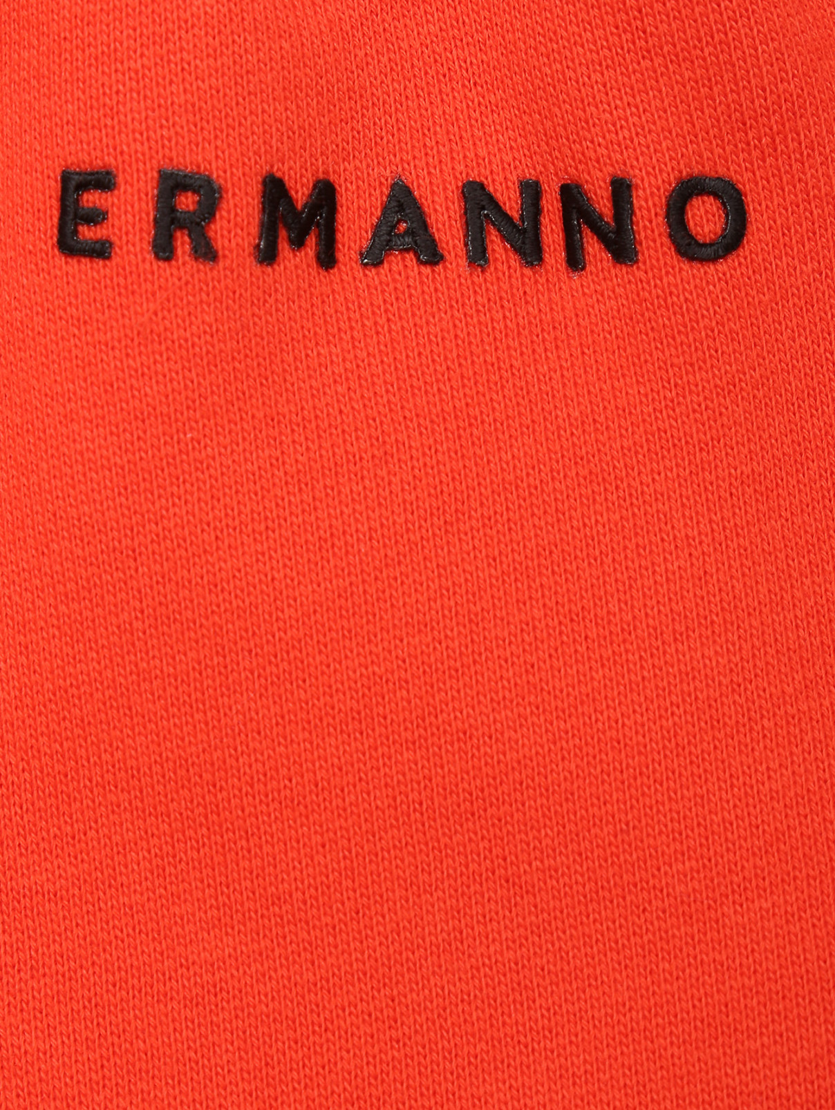 Брюки из хлопка на резинке с карманами Ermanno Firenze  –  Деталь1  – Цвет:  Оранжевый