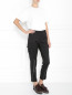 Зауженные брюки из шерсти с накладными карманами Moschino Couture  –  Модель Общий вид