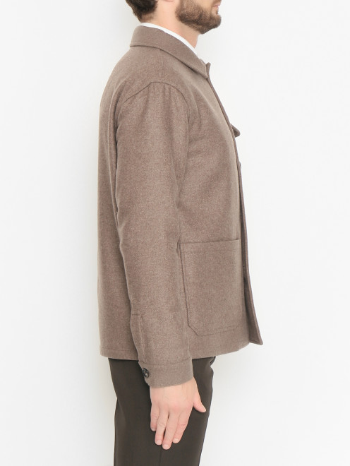 Пиджак-рубашка из шерсти и кашемира - МодельВерхНиз2