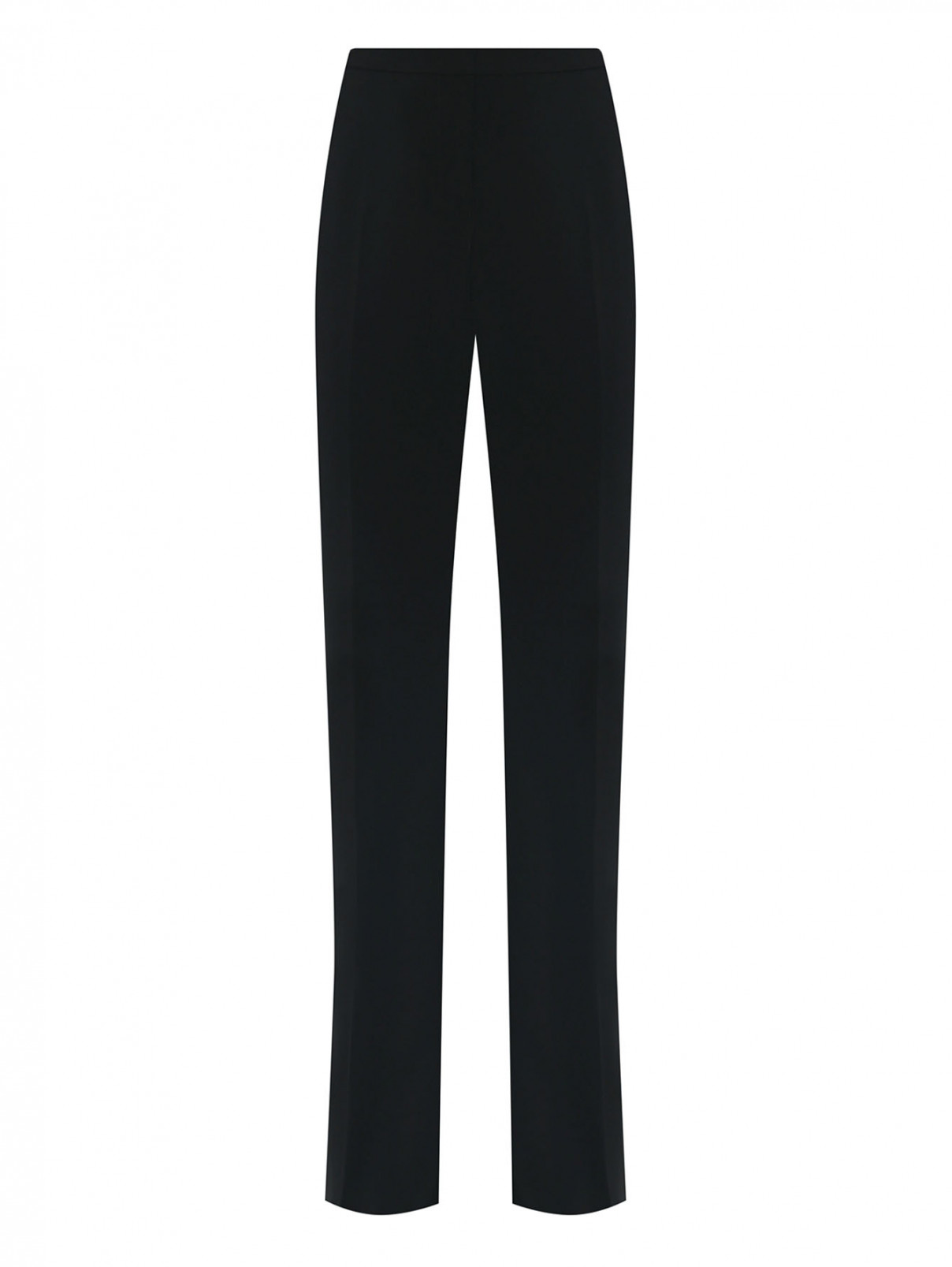 Расклешенные брюки на молнии PINKO  –  Общий вид  – Цвет:  Черный