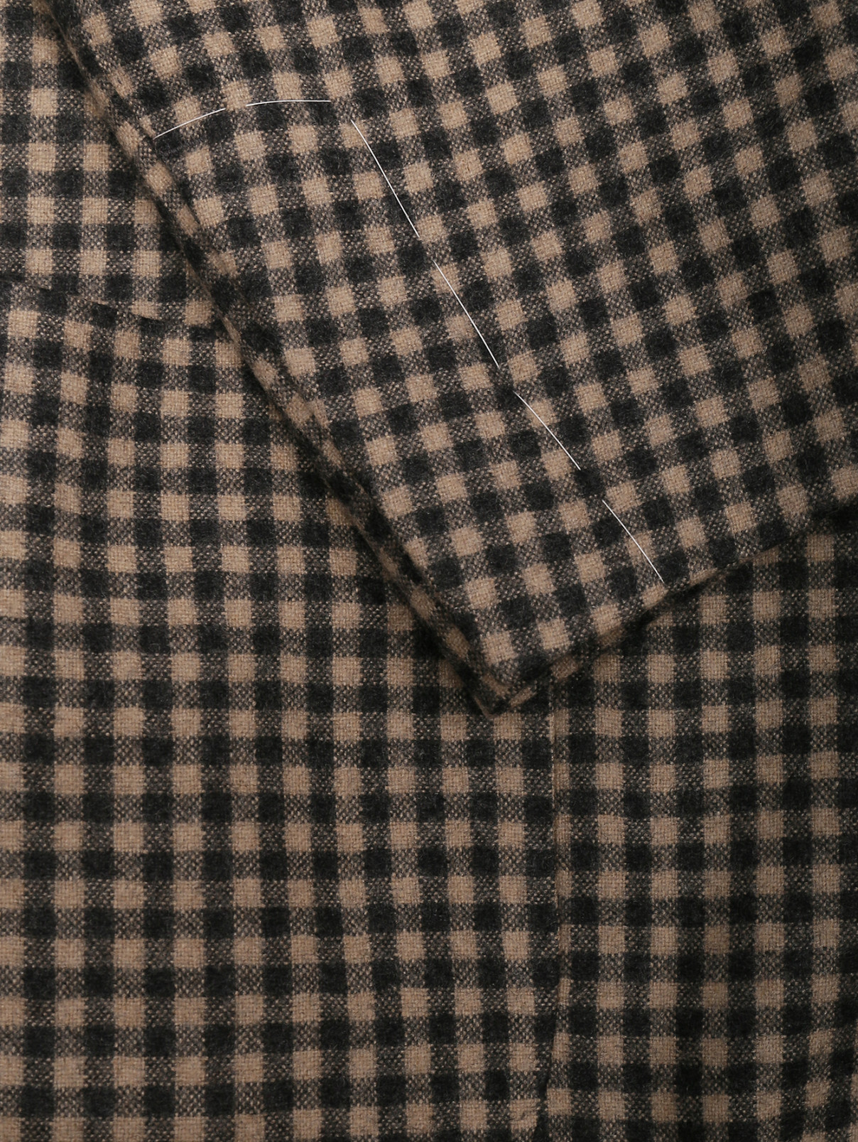 Пиджак из кашемира с узором "клетка" LARDINI  –  Деталь  – Цвет:  Бежевый