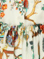 Платье-мини из шелка с цветочным узором Alberta Ferretti  –  Деталь1