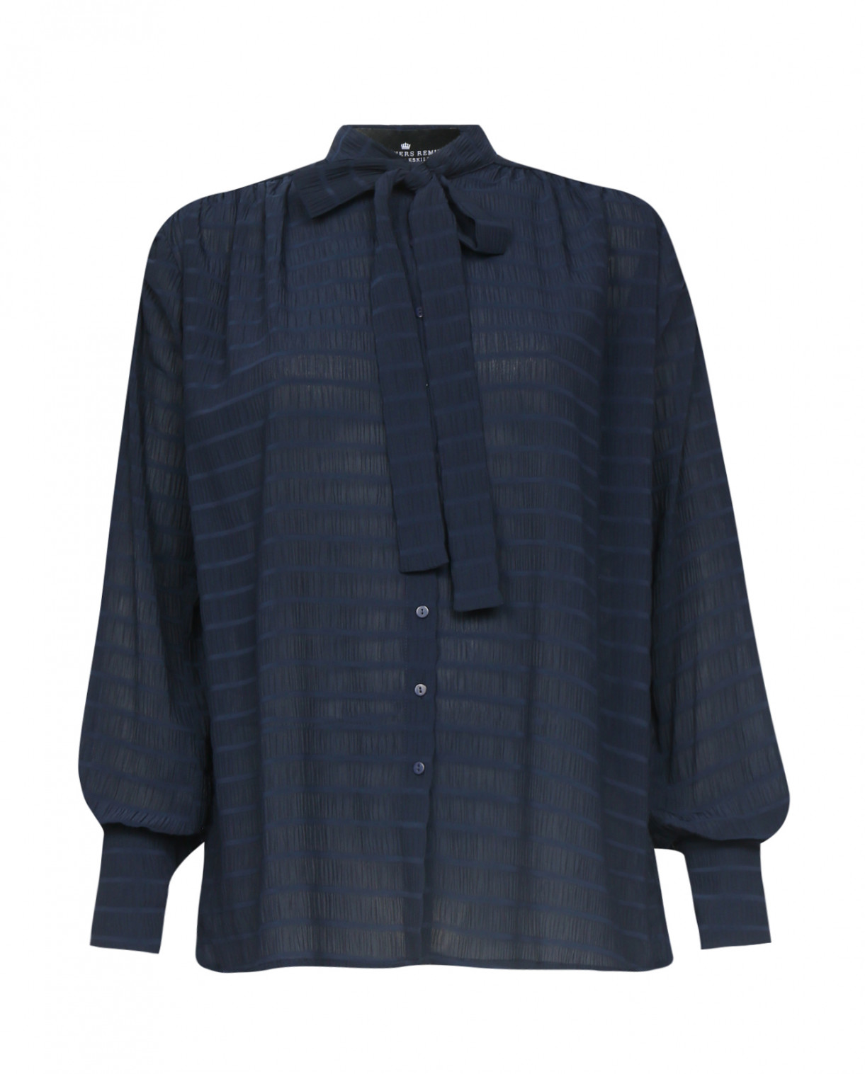 Блуза с длинным рукавом DESIGNERS REMIX  –  Общий вид  – Цвет:  Синий
