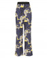 Широкие брюки с боковыми карманами и цветочным узором Tara Jarmon  –  Общий вид
