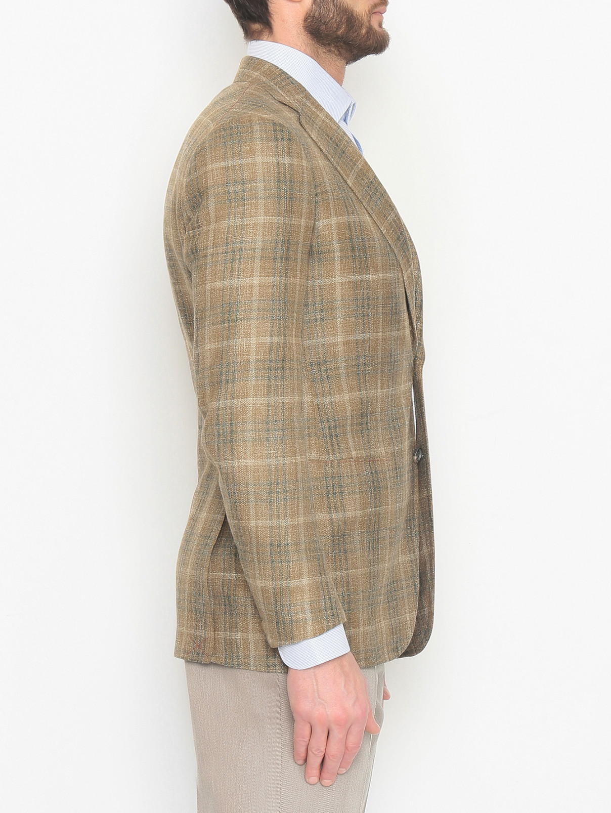 Пиджак Isaia  –  МодельВерхНиз1  – Цвет:  Бежевый