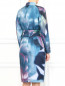 Платье-миди из шелка с поясом и узором Max Mara  –  Модель Верх-Низ1