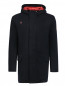 Пальто из шерсти на молнии с капюшоном BOSCO  –  Общий вид
