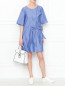 Платье свободного кроя с узором "полоска" Moschino Boutique  –  МодельОбщийВид
