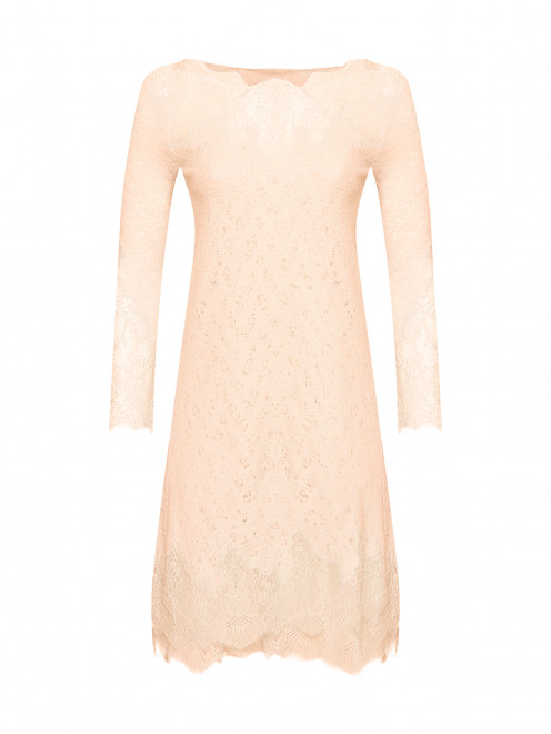 Платье из шерсти с кружевом Ermanno Scervino - Общий вид